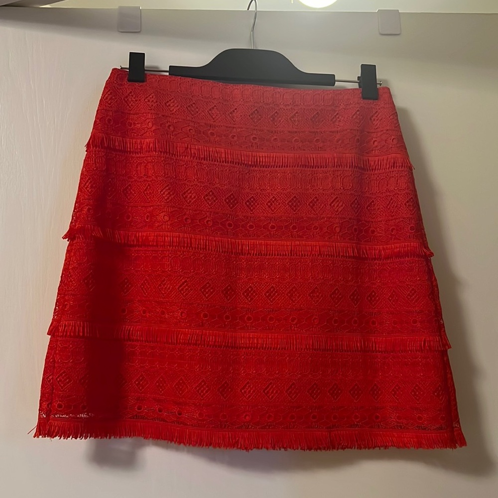 Orange j. Crew skirt size 0